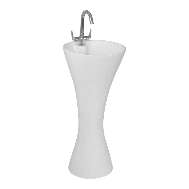 Round one piece basin