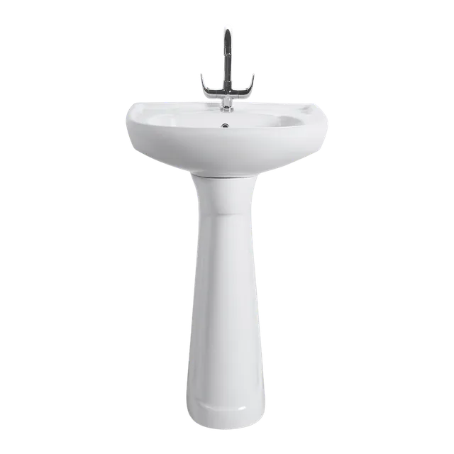 Simple Set basin full pedestal