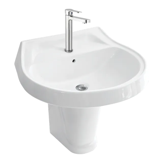 Victoria Half Set basin half pedestal